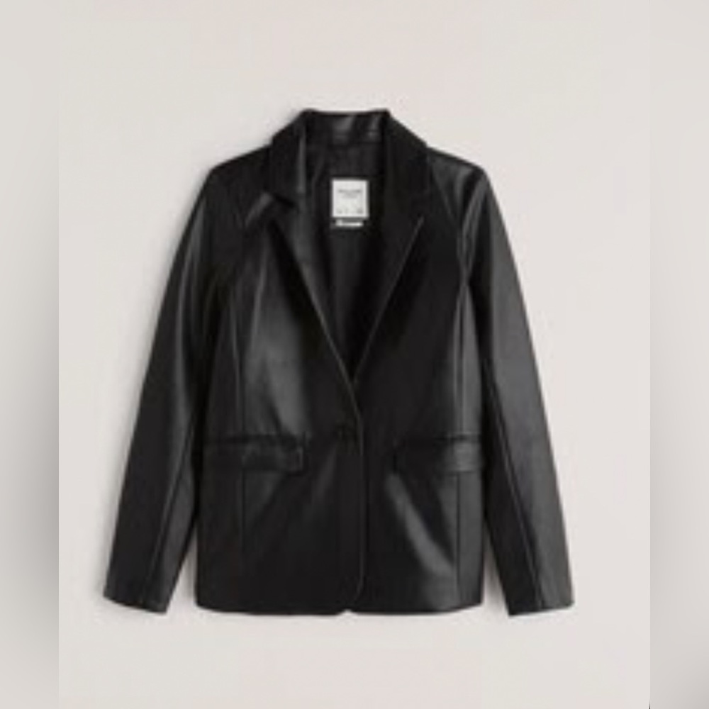 Abercrombie. Vegan Leather Blazer. XS